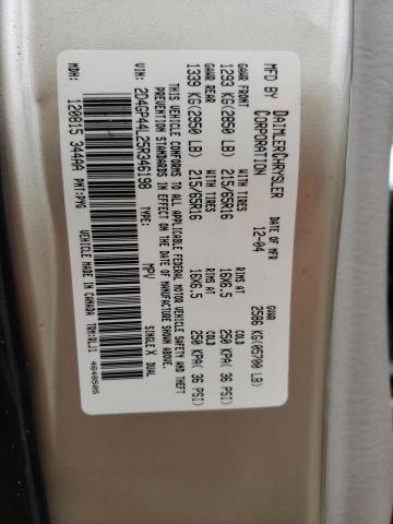 Photo 14 from auction – 2005 DODGE GRAND CARA with VIN 2D4GP44L25R346198