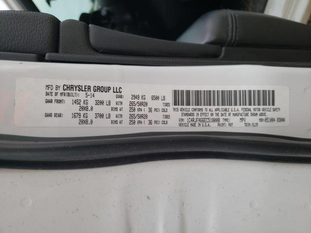 Photo 14 from auction – 2014 JEEP GRAND CHER with VIN 1C4RJFAG6EC518008