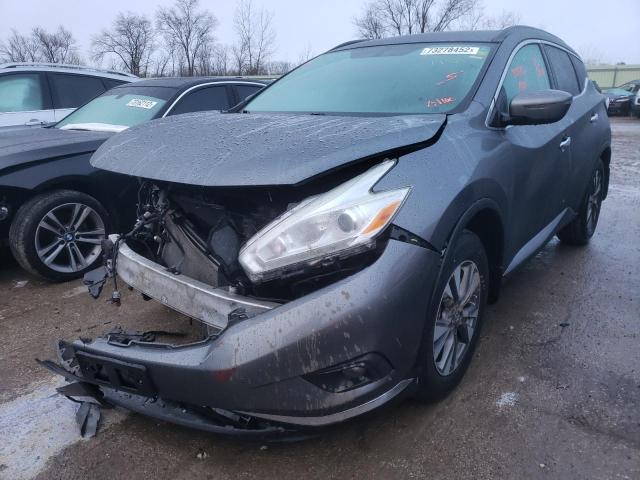 NISSAN MURANO S 2016 with VIN 5N1AZ2MH2GN151100 - Photo from auction