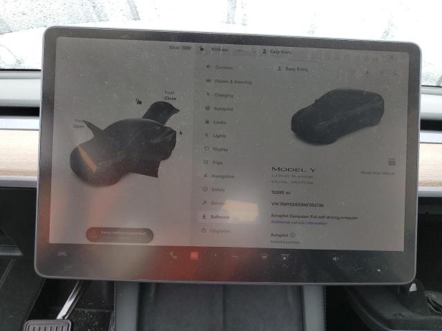 Photo 9 from auction – 2022 TESLA MODEL Y with VIN 7SAYGDEE9NF352726