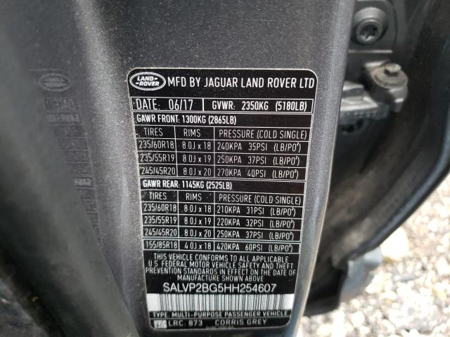 Photo 14 from auction – 2017 LAND ROVER RANGE ROVE with VIN SALVP2BG5HH254607