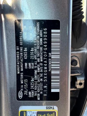 Photo 10 from auction – 2015 KIA OPTIMA LX with VIN 5XXGM4A70FG499086