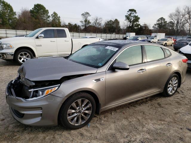 KIA OPTIMA EX 2016 with VIN 5XXGU4L30GG044346 - Photo from auction