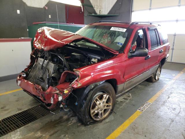 JEEP GRAND CHER 2002 with VIN 1J8GW48S42C225221 - Photo from auction