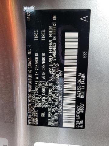 Photo 14 from auction – 2022 LEXUS NX 250 with VIN 2T2ADCEZ8NC001231