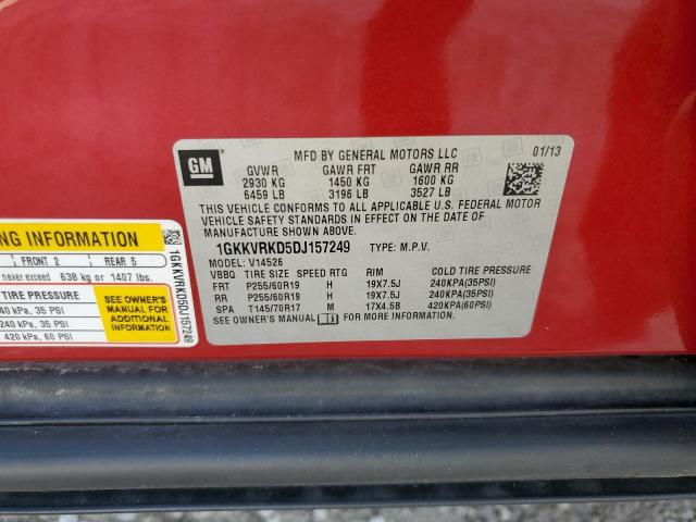 Photo 14 from auction – 2013 GMC ACADIA SLT with VIN 1GKKVRKD5DJ157249