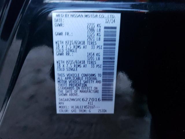 Photo 14 from auction – 2015 NISSAN PATHFINDER with VIN 5N1AR2MN5FC627016