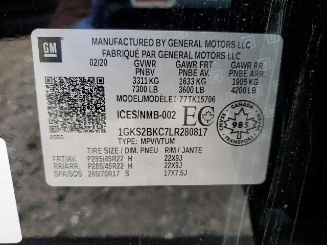 Photo 14 from auction – 2020 GMC YUKON SLT with VIN 1GKS2BKC7LR280817