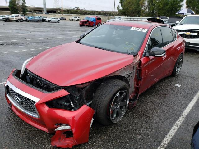 Photo 1 from auction – 2018 INFINITI Q50 RED SP with VIN JN1FV7AP1JM460233
