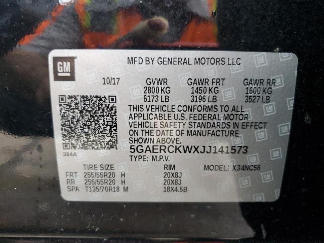 Photo 14 from auction – 2018 BUICK ENCLAVE PR with VIN 5GAERCKWXJJ141573