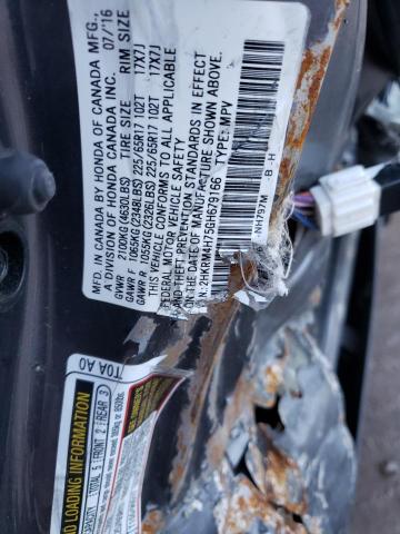 Photo 14 from auction – 2016 HONDA CR-V EXL with VIN 2HKRM4H75GH679166