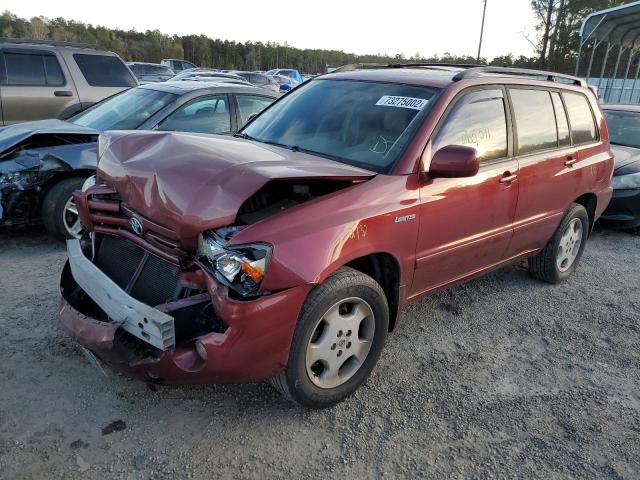 TOYOTA HIGHLANDER 2006 with VIN JTEEP21A360143551 - Photo from auction