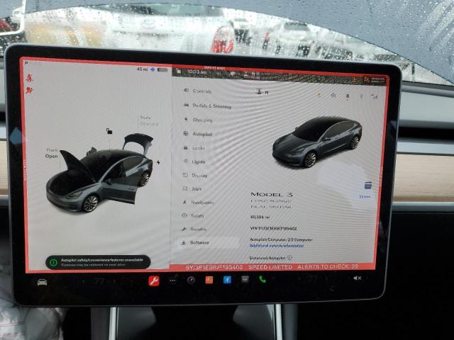 Photo 9 from auction – 2018 TESLA MODEL 3 with VIN 5YJ3E1EB8JF185402