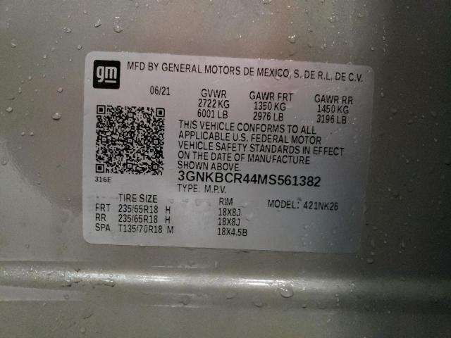 Photo 14 from auction – 2021 CHEVROLET BLAZER 2LT with VIN 3GNKBCR44MS561382