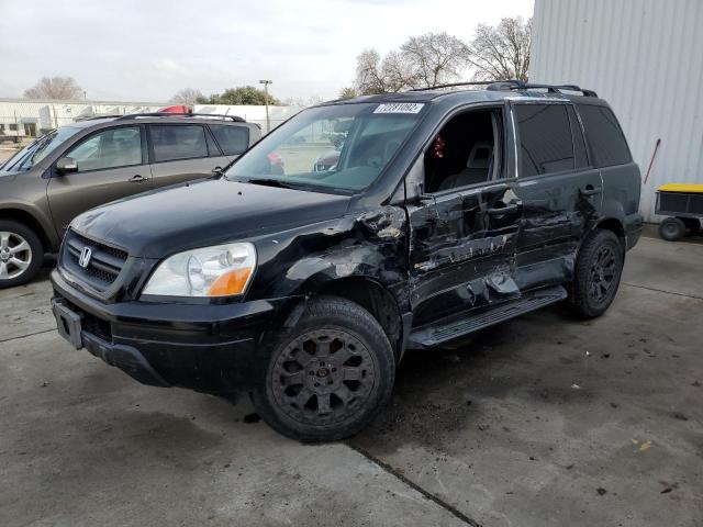 HONDA PILOT EXL 2005 with VIN 2HKYF18745H501802 - Photo from auction