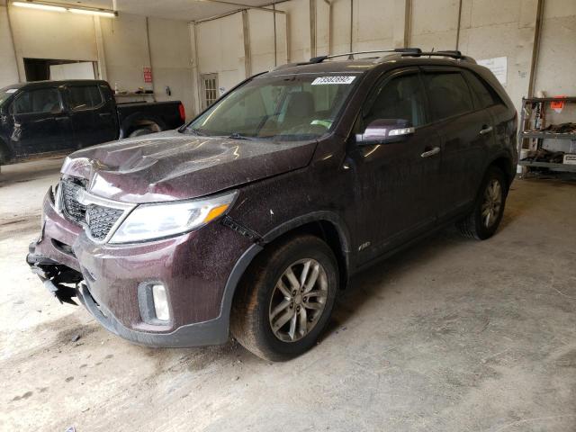KIA SORENTO LX 2015 with VIN 5XYKT3A64FG552138 - Photo from auction