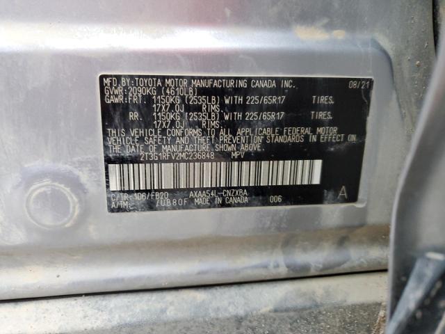 Photo 14 from auction – 2021 TOYOTA RAV4 LE with VIN 2T3G1RFV2MC236848