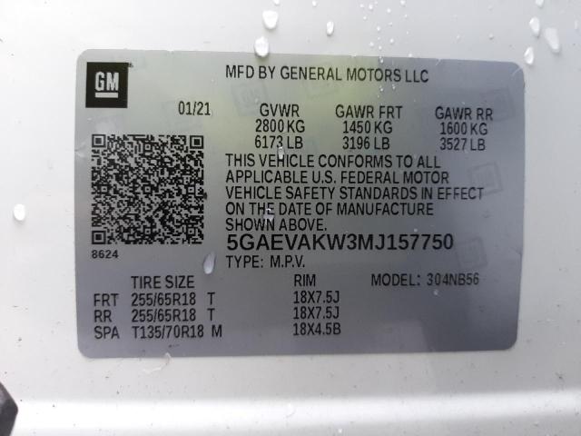 Photo 14 from auction – 2021 BUICK ENCLAVE ES with VIN 5GAEVAKW3MJ157750
