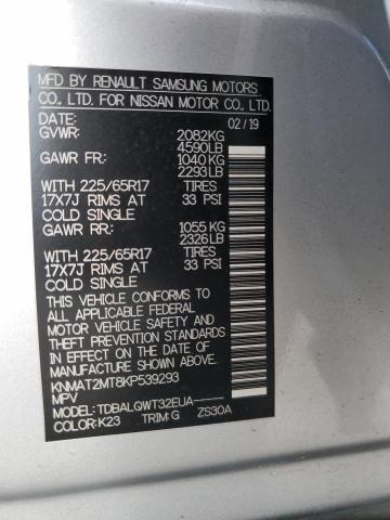 Photo 14 from auction – 2019 NISSAN ROGUE S with VIN KNMAT2MT8KP539293