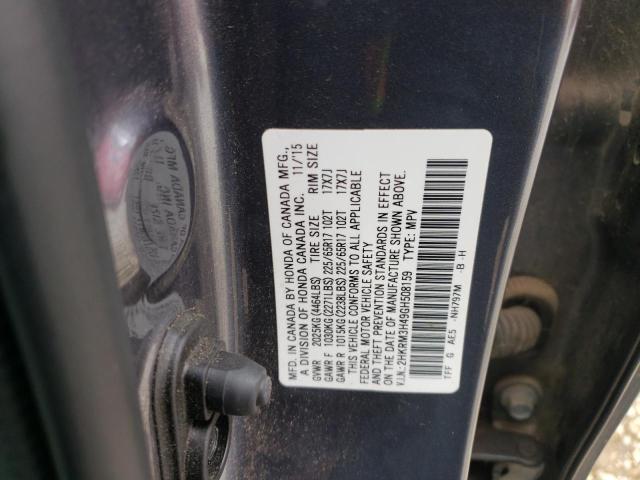 Photo 14 from auction – 2016 HONDA CR-V SE with VIN 2HKRM3H49GH508159