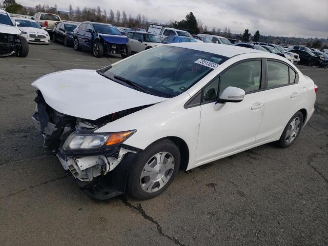 HONDA CIVIC HYBR 2012 with VIN JHMFB4F20CS008692 - Photo from auction