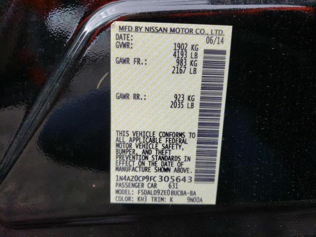 Photo 10 from auction – 2015 NISSAN LEAF S with VIN 1N4AZ0CP9FC305643