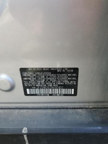 Photo 14 from auction – 2009 SUBARU FORESTER 2 with VIN JF2SH61679H745402