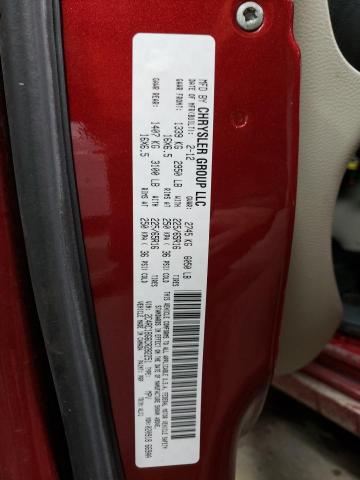 Photo 14 from auction – 2012 CHRYSLER TOWN & COU with VIN 2C4RC1BG6CR282251