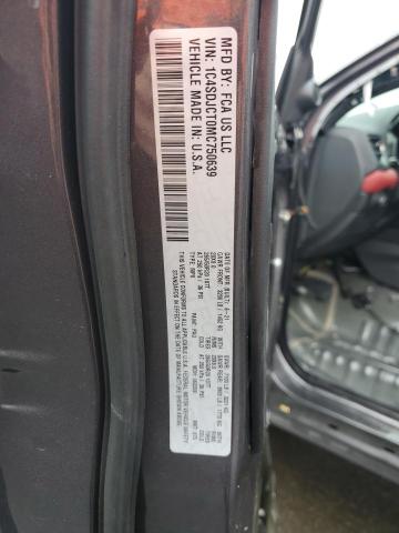 Photo 14 from auction – 2021 DODGE DURANGO R/ with VIN 1C4SDJCT0MC750639