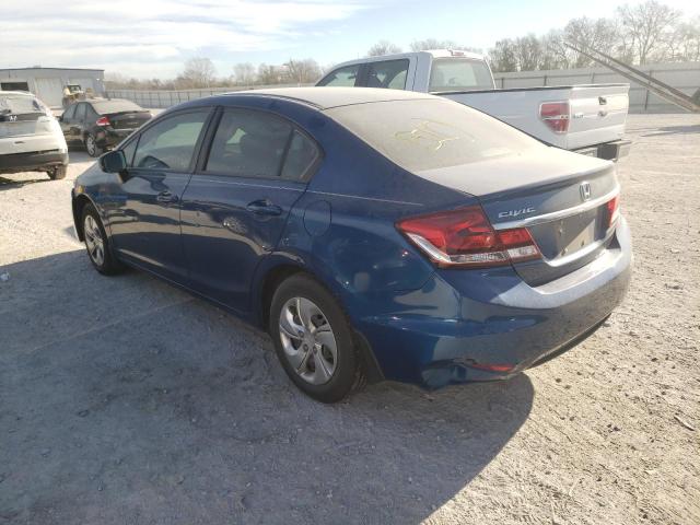 Photo 2 from auction – 2014 HONDA CIVIC LX with VIN 2HGFB2F53EH514299