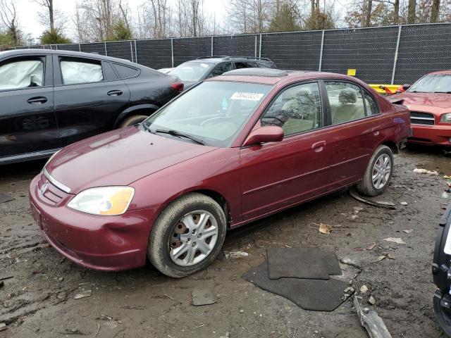 Photo 1 from auction – 2003 HONDA CIVIC EX with VIN 1HGES26773L008262