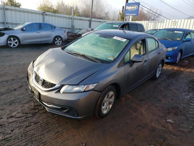 Photo 1 from auction – 2013 HONDA CIVIC LX with VIN 19XFB2F55DE262550