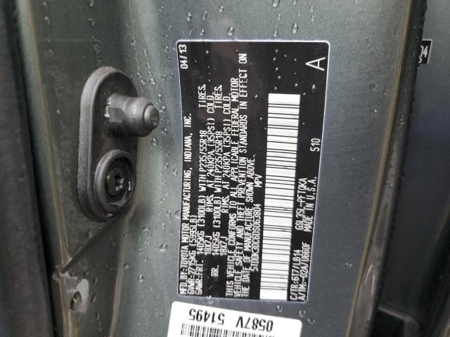 Photo 14 from auction – 2013 TOYOTA SIENNA XLE with VIN 5TDDK3DC6DS063804