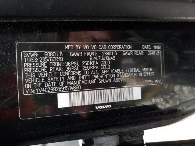 Photo 14 from auction – 2009 VOLVO XC90 3.2 with VIN YV4CZ982891514860