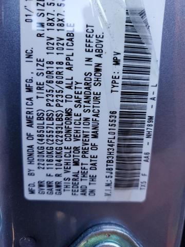 Photo 14 from auction – 2015 ACURA RDX with VIN 5J8TB3H34FL015536