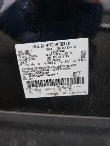 Photo 14 from auction – 2017 FORD EXPLORER P with VIN 1FM5K8AR2HGE00815