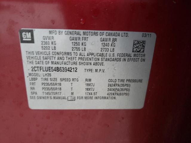 Zdjęcie 14 z aukcji – 2011 GMC TERRAIN SL z VIN 2CTFLUE54B6394212
