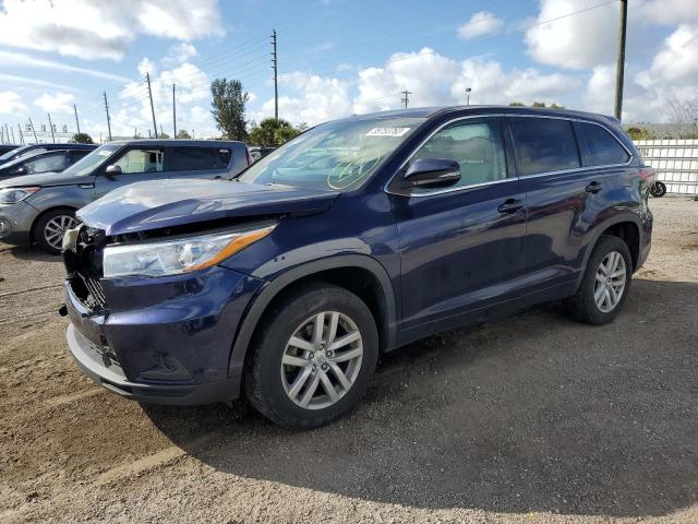 TOYOTA HIGHLANDER 2015 with VIN 5TDZARFH1FS013514 - Photo from auction