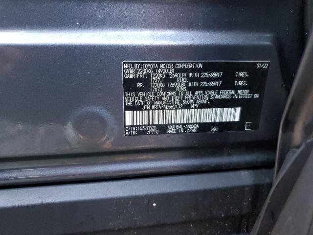 Photo 14 from auction – 2022 TOYOTA RAV4 LE with VIN JTMLWRFV4ND562132