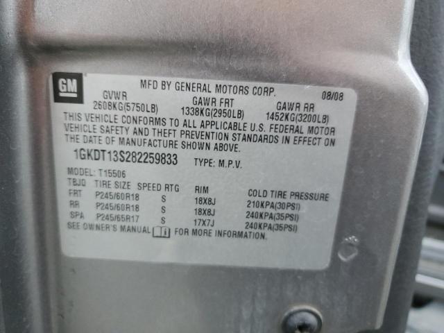 Photo 14 from auction – 2008 GMC ENVOY with VIN 1GKDT13S282259833