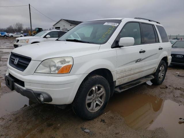 HONDA PILOT EX 2003 with VIN 2HKYF184X3H545404 - Photo from auction