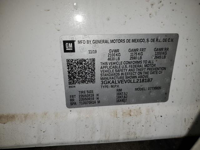 Photo 14 from auction – 2020 GMC TERRAIN SL with VIN 3GKALVEV0LL218187