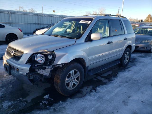 HONDA PILOT EXL 2004 with VIN 2HKYF18674H568707 - Photo from auction