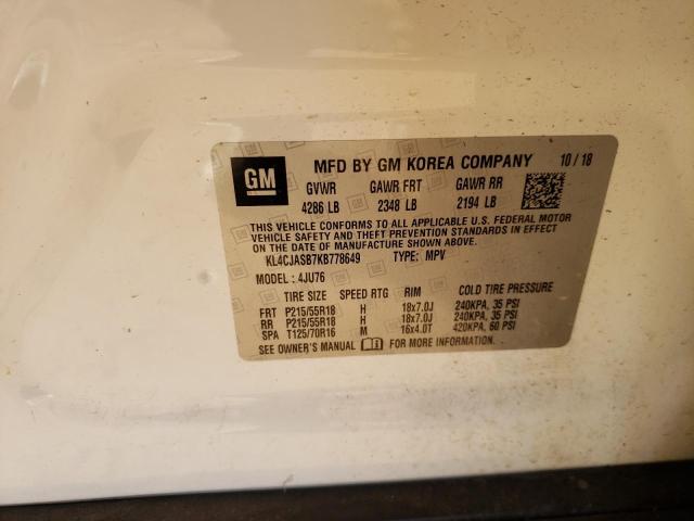 Photo 14 from auction – 2019 BUICK ENCORE PRE with VIN KL4CJASB7KB778649