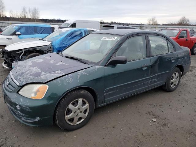HONDA CIVIC 2001 with VIN JHMES16581S001426 - Photo from auction