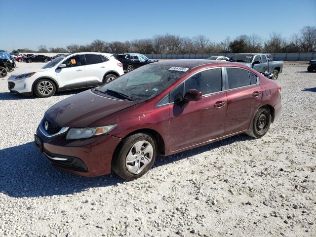 HONDA CIVIC LX 2013 with VIN 2HGFB2F50DH576659 - Photo from auction