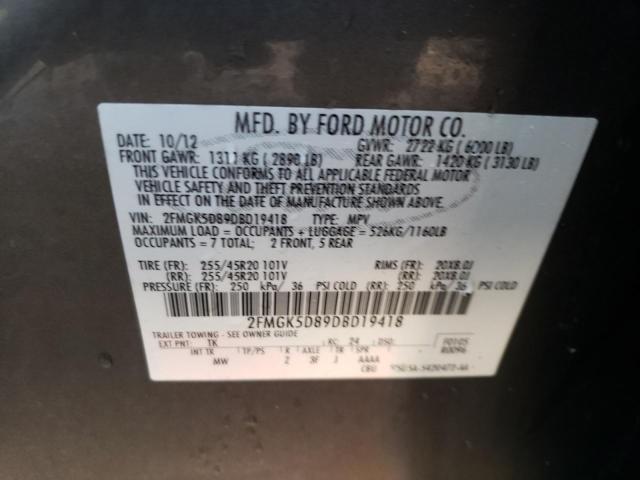 Photo 14 from auction – 2013 FORD FLEX LIMIT with VIN 2FMGK5D89DBD19418