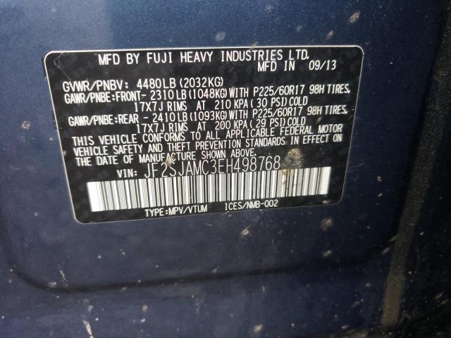 Photo 14 from auction – 2014 SUBARU FORESTER 2 with VIN JF2SJAMC3EH498768