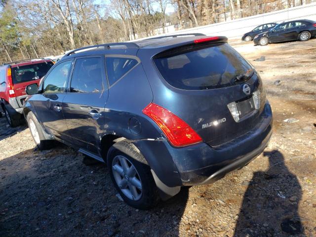 Photo 2 from auction – 2003 NISSAN MURANO SL with VIN JN8AZ08W03W238357