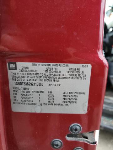 Photo 14 from auction – 2009 CHEVROLET TRAILBLAZE with VIN 1GNDT33S292118065
